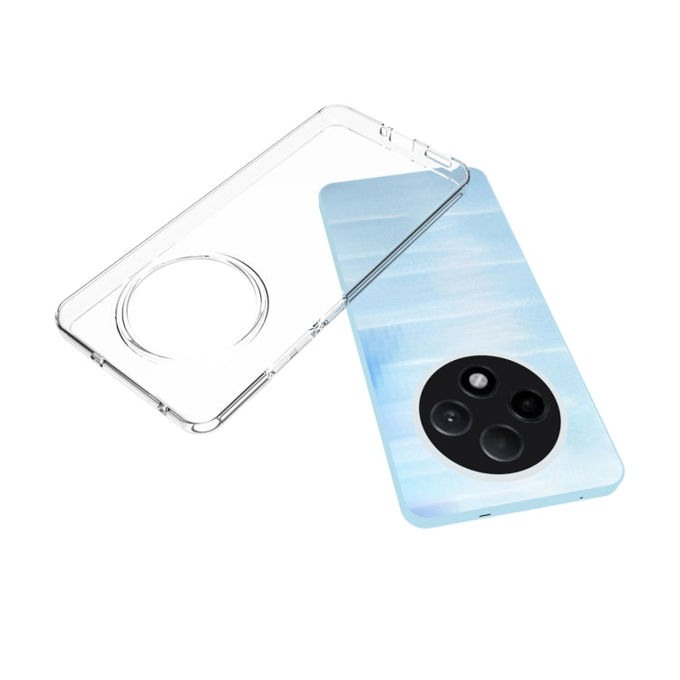 For OPPO Reno12 F 5G Global Waterproof Texture TPU Phone Case - Transparent