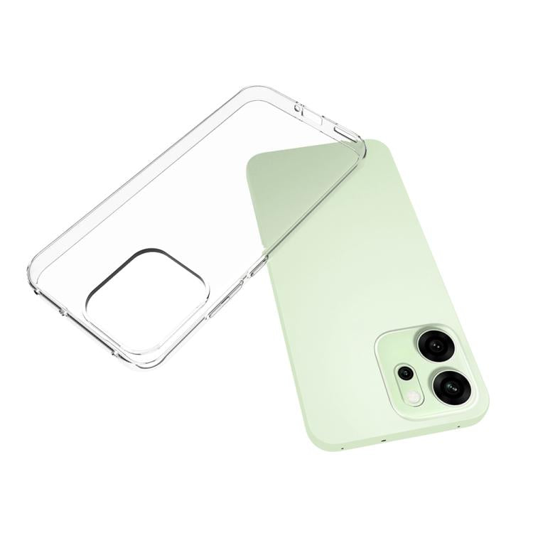 For OPPO Reno14 5G Global Waterproof Texture TPU Phone Case - Transparent