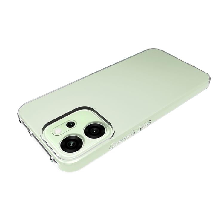 For OPPO Reno14 5G Global Waterproof Texture TPU Phone Case - Transparent