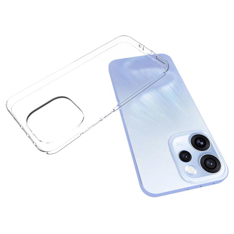 For OPPO Reno15 Pro 5G Global Waterproof Texture TPU Phone Case - Transparent