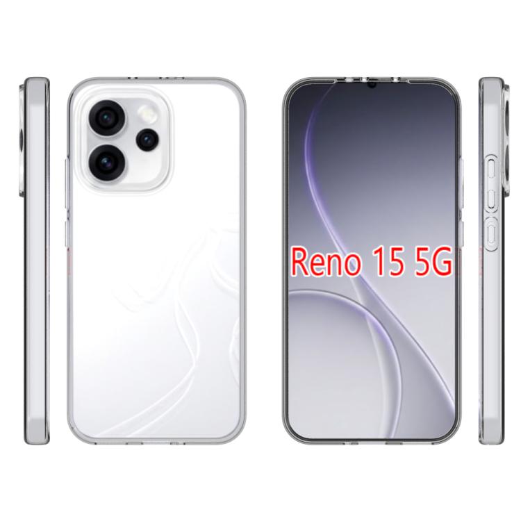For OPPO Reno15 5G Global Waterproof Texture TPU Phone Case - Transparent