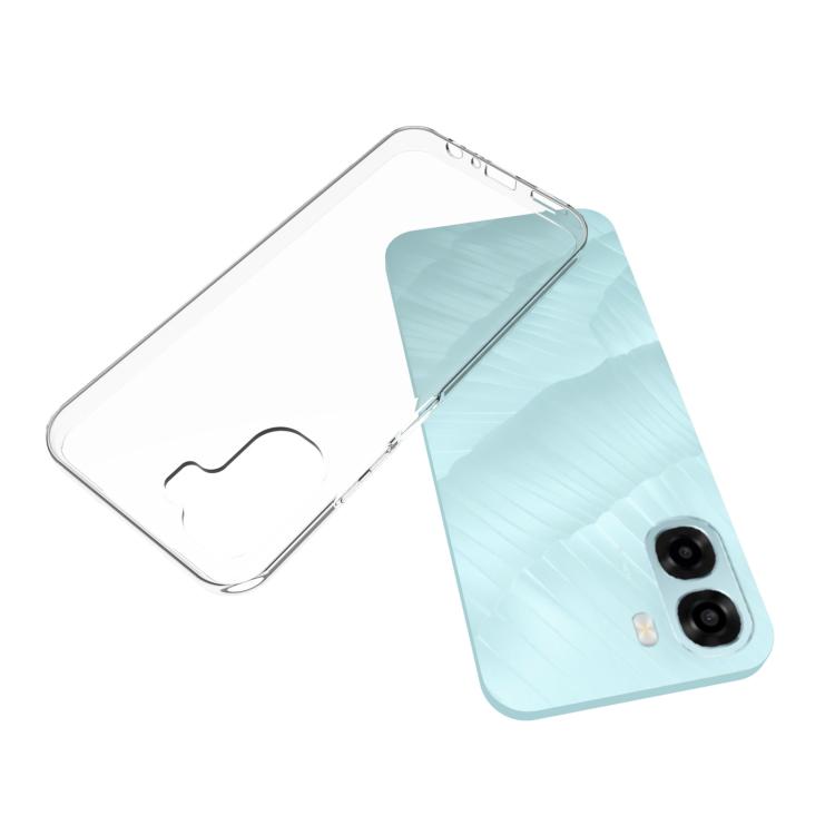 For OPPO Reno15 F 5G Waterproof Texture TPU Phone Case - Transparent