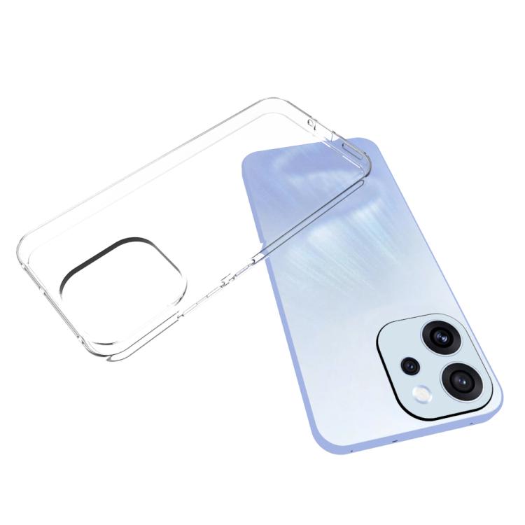 For OPPO A6x 4G / 5G Waterproof Texture TPU Phone Case - Transparent