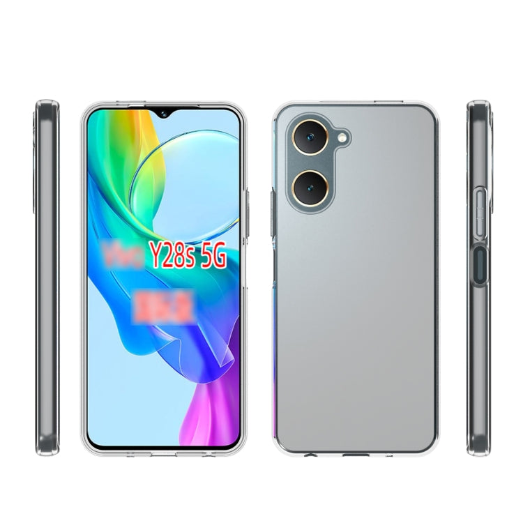 For vivo Y28s 5G Global Waterproof Texture TPU Phone Case - Transparent