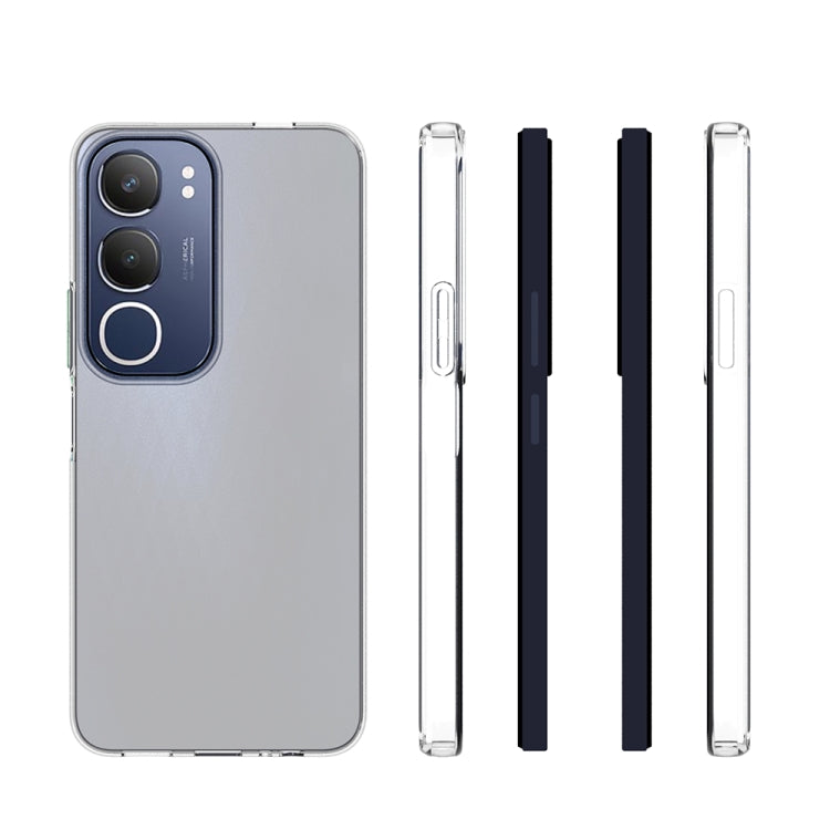 For vivo Y19s 4G Global Waterproof Texture TPU Phone Case - Transparent