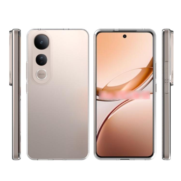 For vivo V50 Lite 5G Waterproof Texture TPU Phone Case - Transparent