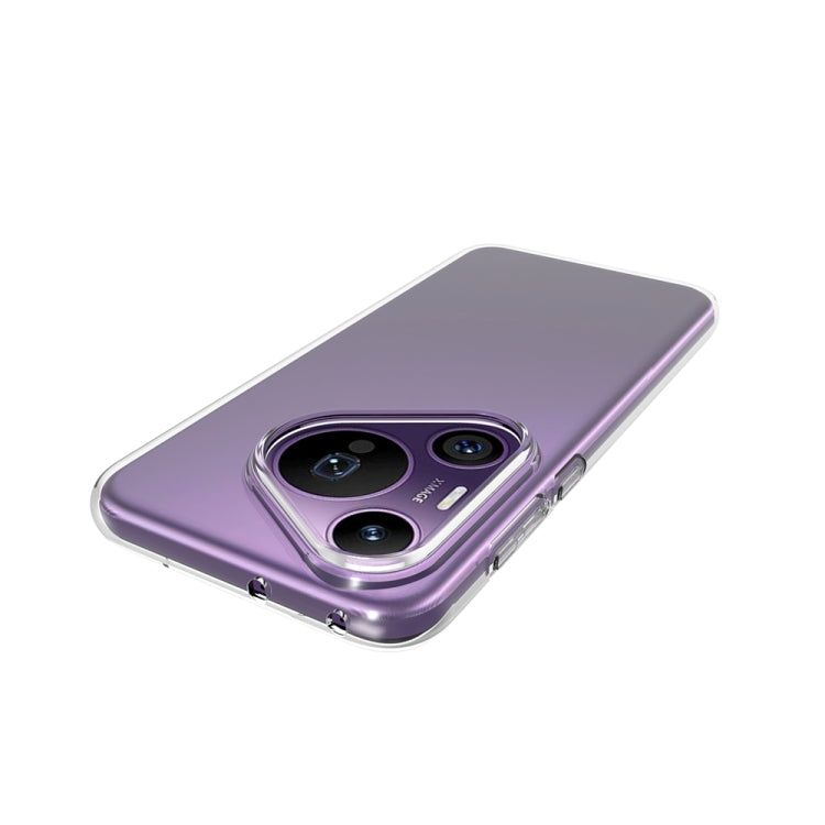 For Huawei Pura 70 Pro / 70 Pro+ Waterproof Texture TPU Phone Case - Transparent