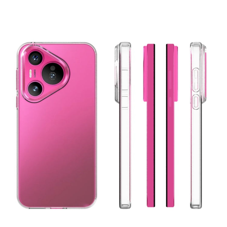 For Huawei Pura 70 Waterproof Texture TPU Phone Case - Transparent