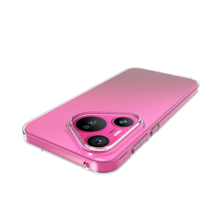 For Huawei Pura 70 Waterproof Texture TPU Phone Case - Transparent