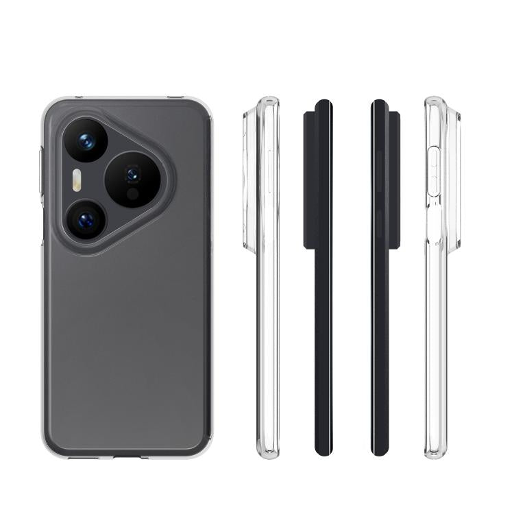 For Huawei Pura 80 Pro 5G Waterproof Texture TPU Phone Case - Transparent