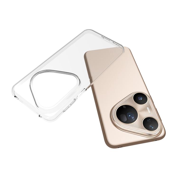 For Huawei Pura 80 Ultra 5G Waterproof Texture TPU Phone Case - Transparent