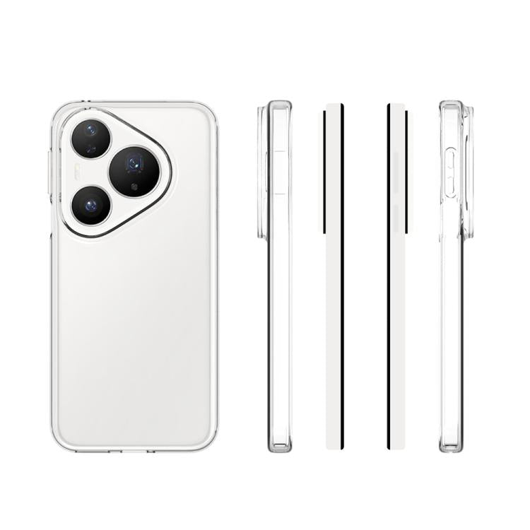 For Huawei Pura 90 Pro Waterproof Texture TPU Phone Case - Transparent