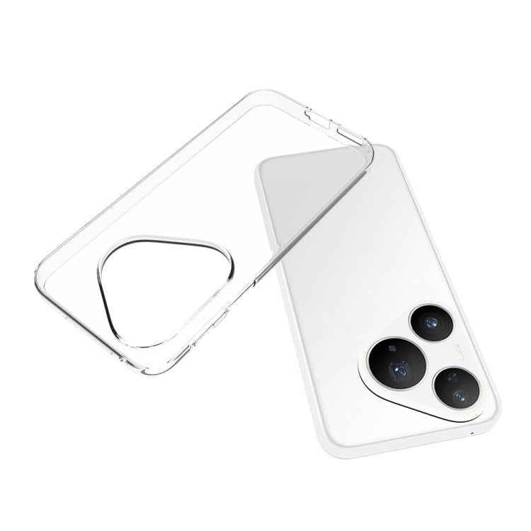 For Huawei Pura 90 Pro Waterproof Texture TPU Phone Case - Transparent