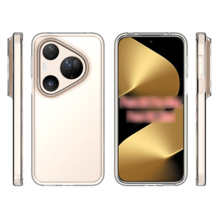 For Huawei Pura 90 Pro Max / Pura 90 Ultra Waterproof Texture TPU Phone Case - Transparent