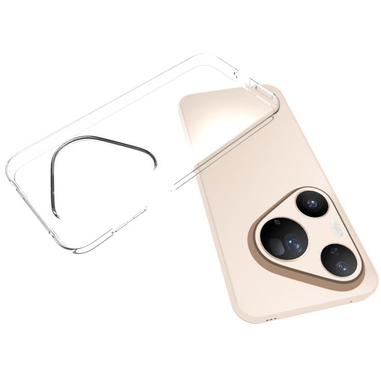 For Huawei Pura 90 Pro Max / Pura 90 Ultra Waterproof Texture TPU Phone Case - Transparent
