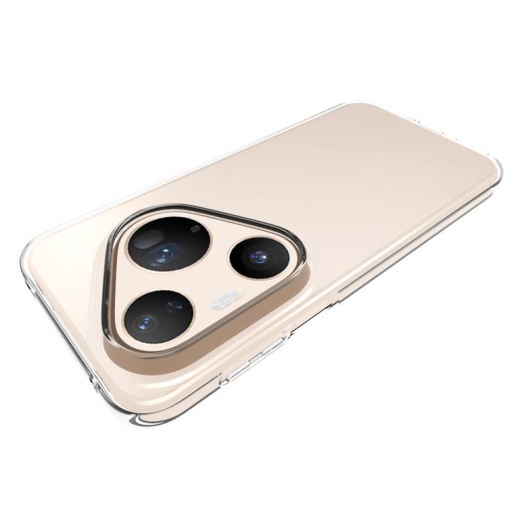 For Huawei Pura 90 Pro Max / Pura 90 Ultra Waterproof Texture TPU Phone Case - Transparent