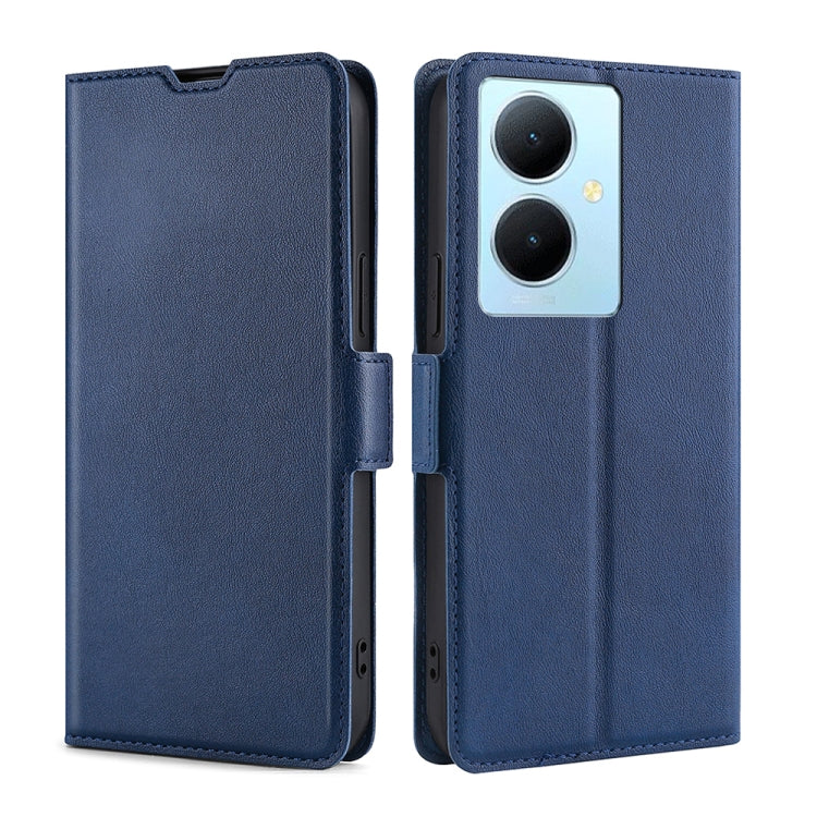 For vivo Y78 Plus 5G Ultra-thin Voltage Side Buckle Horizontal Flip Leather Phone Case