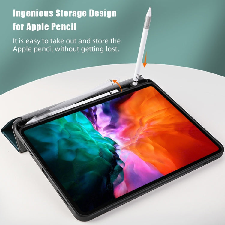 For iPad Pro 12.9 (2020) ROCK Touch Series PC + TPU Horizontal Flip Tablet Case with Holder & Pen Slot & Sleep / Wake-up Function