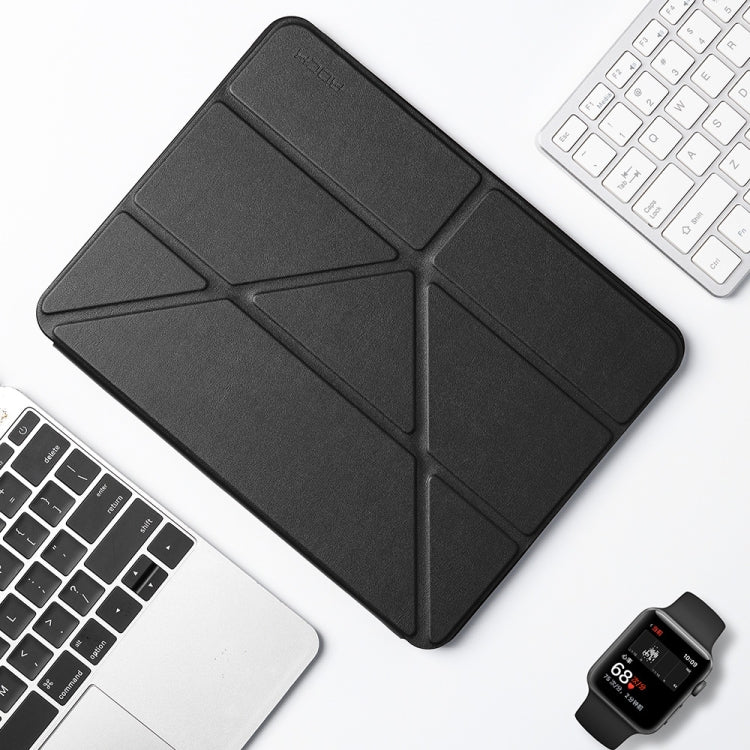 For iPad Pro 12.9 (2020) ROCK Touch Series PC + TPU Horizontal Flip Tablet Case with Holder & Pen Slot & Sleep / Wake-up Function