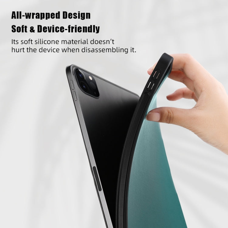 For iPad Pro 12.9 (2020) ROCK Touch Series PC + TPU Horizontal Flip Tablet Case with Holder & Pen Slot & Sleep / Wake-up Function