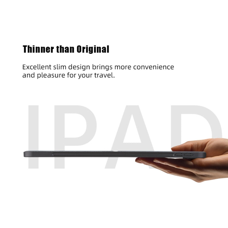 For iPad Pro 12.9 (2020) ROCK Touch Series PC + TPU Horizontal Flip Tablet Case with Holder & Pen Slot & Sleep / Wake-up Function
