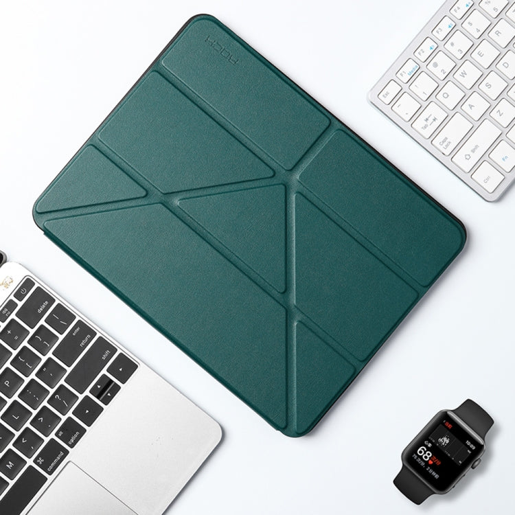 For iPad Pro 12.9 (2020) ROCK Touch Series PC + TPU Horizontal Flip Tablet Case with Holder & Pen Slot & Sleep / Wake-up Function