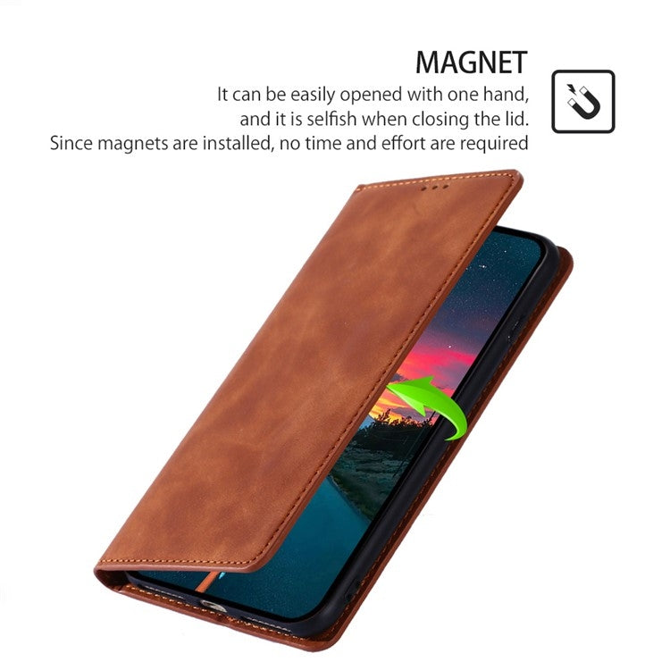For Infinix Note 40 Pro 4G Skin Feel Magnetic Leather Phone Case