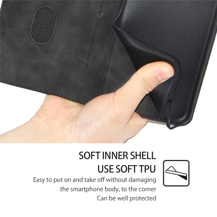 For Xiaomi Redmi Turbo 3 5G Skin Feel Magnetic Leather Phone Case