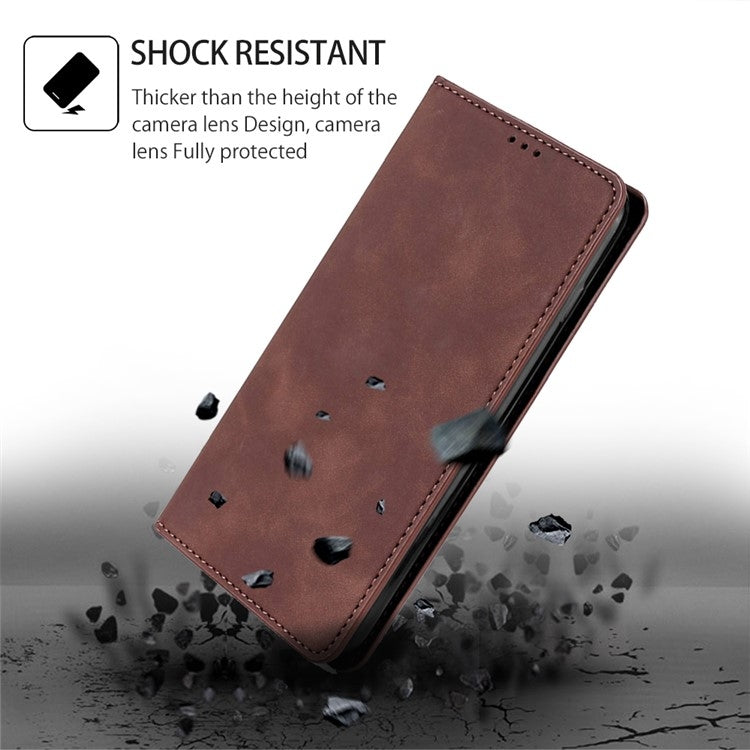 For Xiaomi Redmi A3 4G Skin Feel Magnetic Leather Phone Case