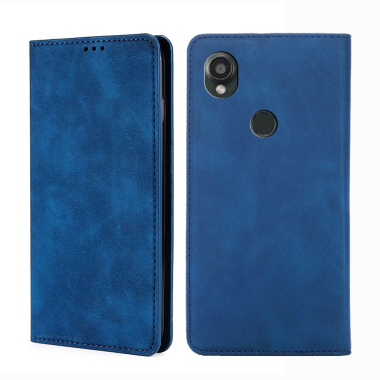 For Kyocera Digno SX3-KYG02 Skin Feel Magnetic Leather Phone Case