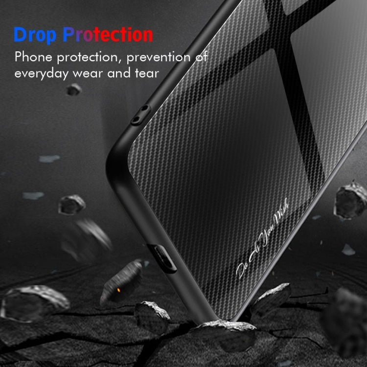 For Xiaomi Poco F6 Texture Gradient Glass TPU Phone Case