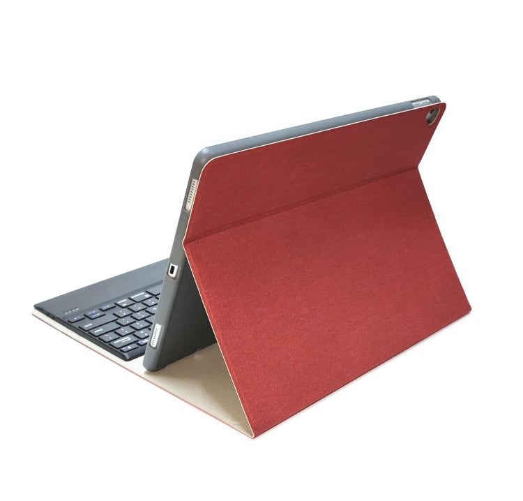 HK131B For iPad Pro 12.9 inch (2020 & 2018) 2 in 1 Detachable Magnetic Attraction Plastic Bluetooth Keyboard + Fabric Texture PU Leather Tablet Case with Stand & Pen Slot