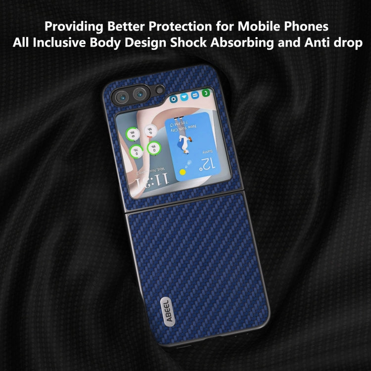 For Samsung Galaxy Z Flip6 / Flip7 FE ABEEL Carbon Fiber Texture Protective Phone Case