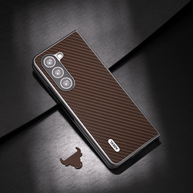 For Samsung Galaxy Z Fold6 ABEEL Carbon Fiber Texture Protective Phone Case