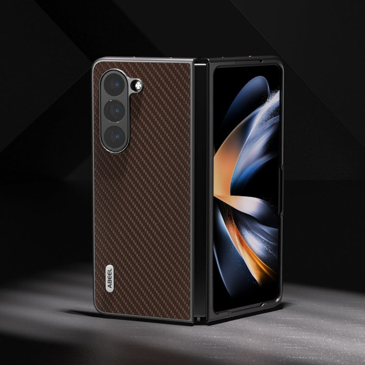 For Samsung Galaxy Z Fold6 ABEEL Carbon Fiber Texture Protective Phone Case