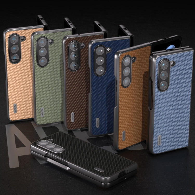 For Samsung Galaxy Z Fold6 ABEEL Carbon Fiber Texture Protective Phone Case