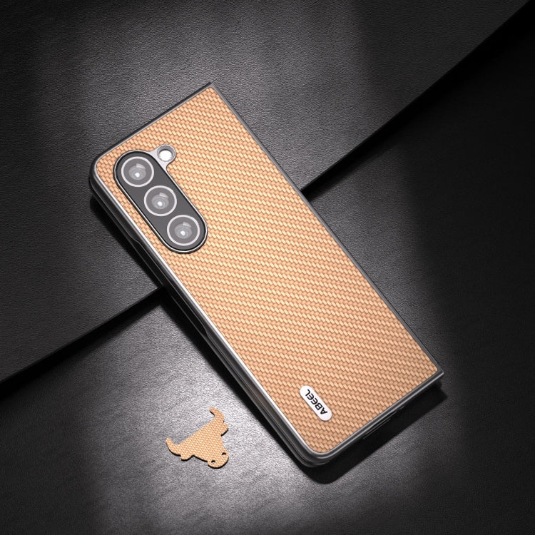 For Samsung Galaxy Z Fold6 ABEEL Carbon Fiber Texture Protective Phone Case