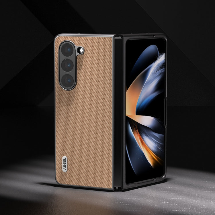 For Samsung Galaxy Z Fold6 ABEEL Carbon Fiber Texture Protective Phone Case