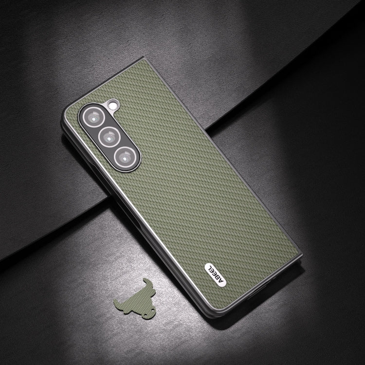 For Samsung Galaxy Z Fold6 ABEEL Carbon Fiber Texture Protective Phone Case