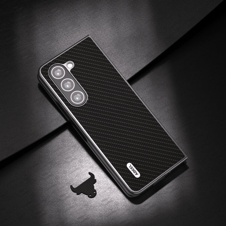 For Samsung Galaxy Z Fold6 ABEEL Carbon Fiber Texture Protective Phone Case