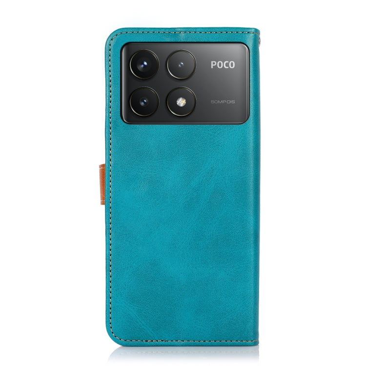 For Xiaomi Poco F6 Pro KHAZNEH Cowhide Texture Flip Leather Phone Case