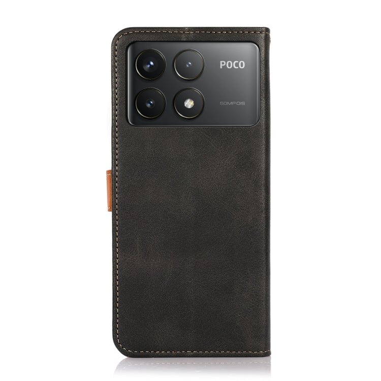 For Xiaomi Poco F6 Pro KHAZNEH Cowhide Texture Flip Leather Phone Case