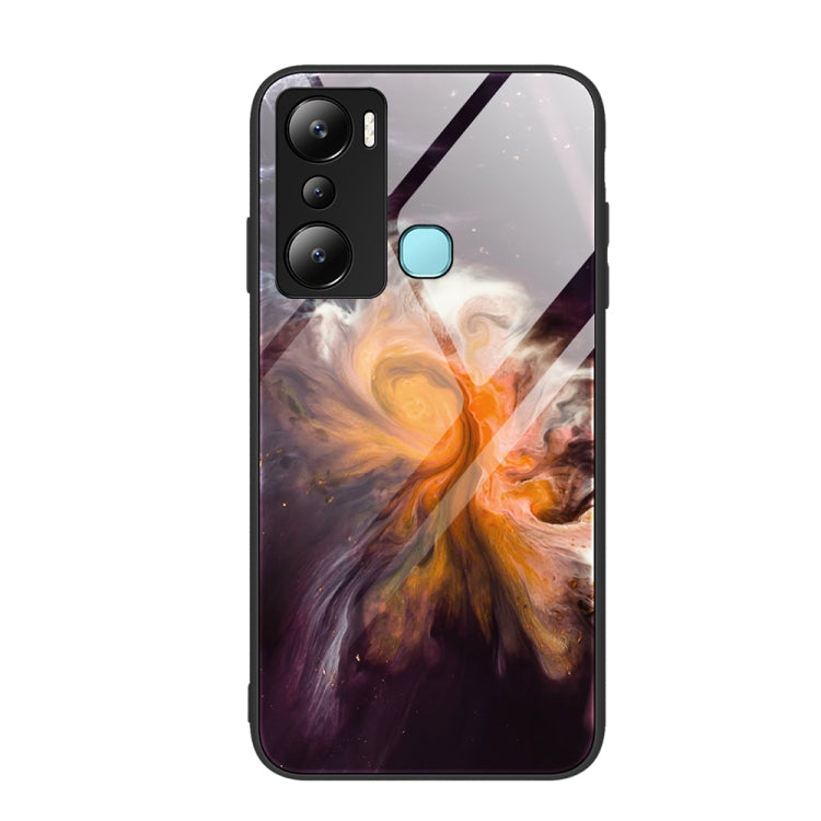 For vivo iQOO Z7 Marble Pattern Glass Protective Phone Case
