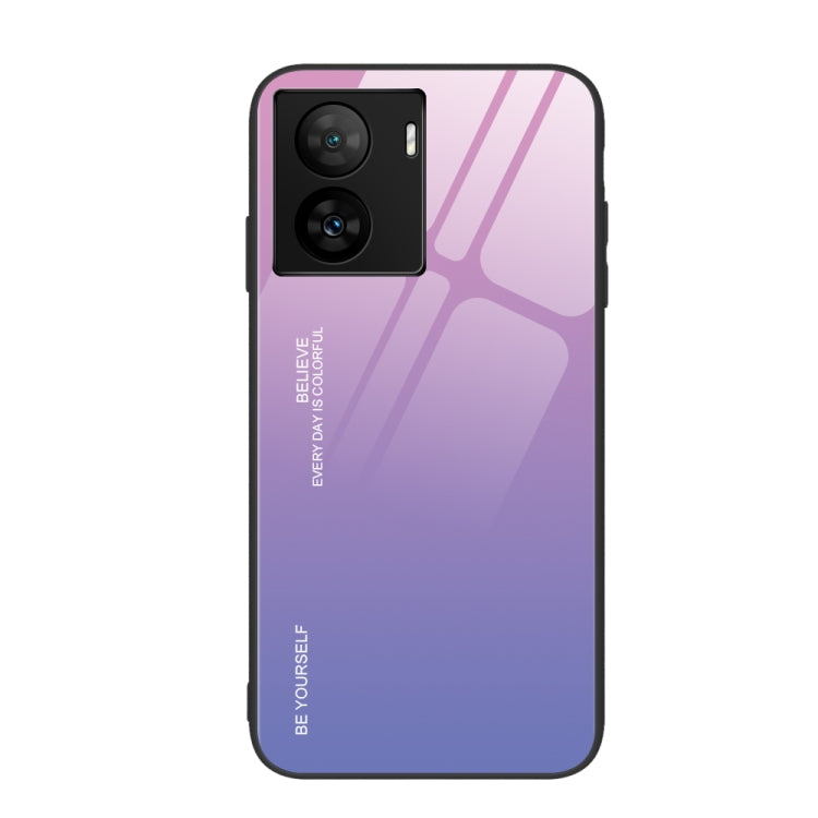 For vivo iQOO Z7 Gradient Color Glass Phone Case