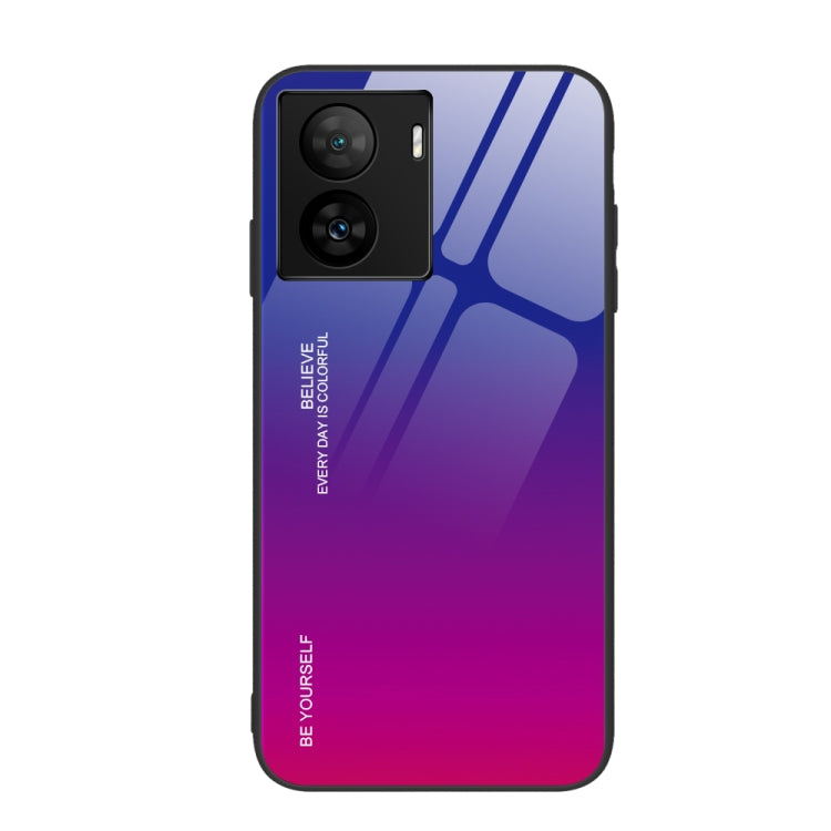 For vivo iQOO Z7 Gradient Color Glass Phone Case