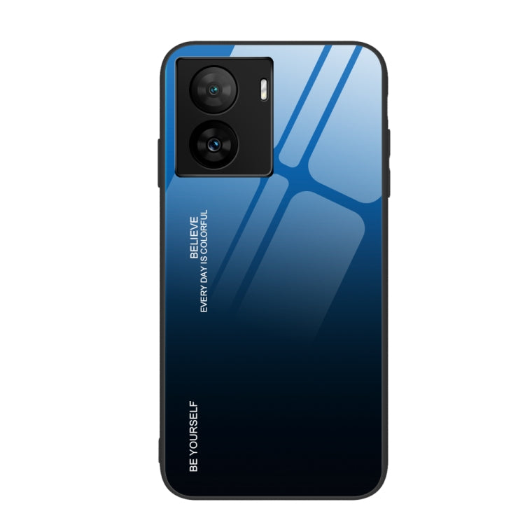 For vivo iQOO Z7 Gradient Color Glass Phone Case