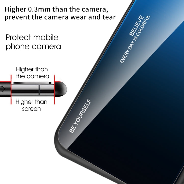 For vivo iQOO Z7 Gradient Color Glass Phone Case