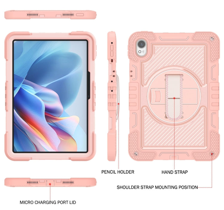 For Huawei MatePad 11.5 2023 360 Degree Rotation PC Contrast Silicone Tablet Case
