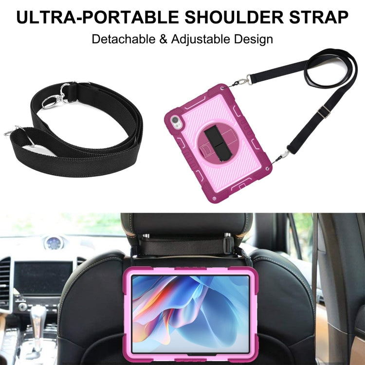 For Huawei MatePad 11.5 2023 360 Degree Rotation PC Contrast Silicone Tablet Case