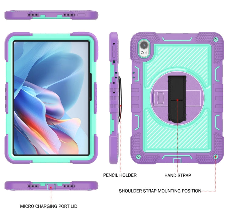 For Huawei MatePad 11.5 2023 360 Degree Rotation PC Contrast Silicone Tablet Case